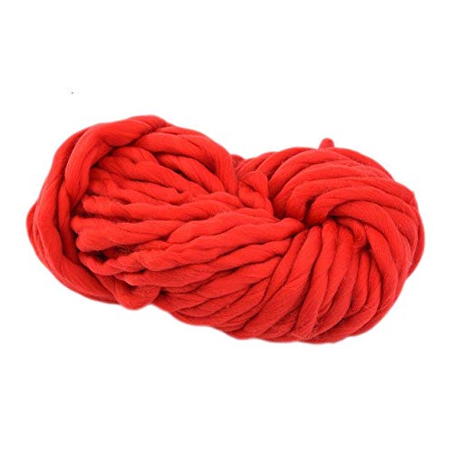 250g Chunky Wool Blend Yarn for Hand Knitting & Finger Crocheting - Soft DIY Yarn for Scarves, Blankets & Hats - Premium Knitting Supplies in Deep Khaki - Perfect for Winter Crafts & Cozy Home Projects