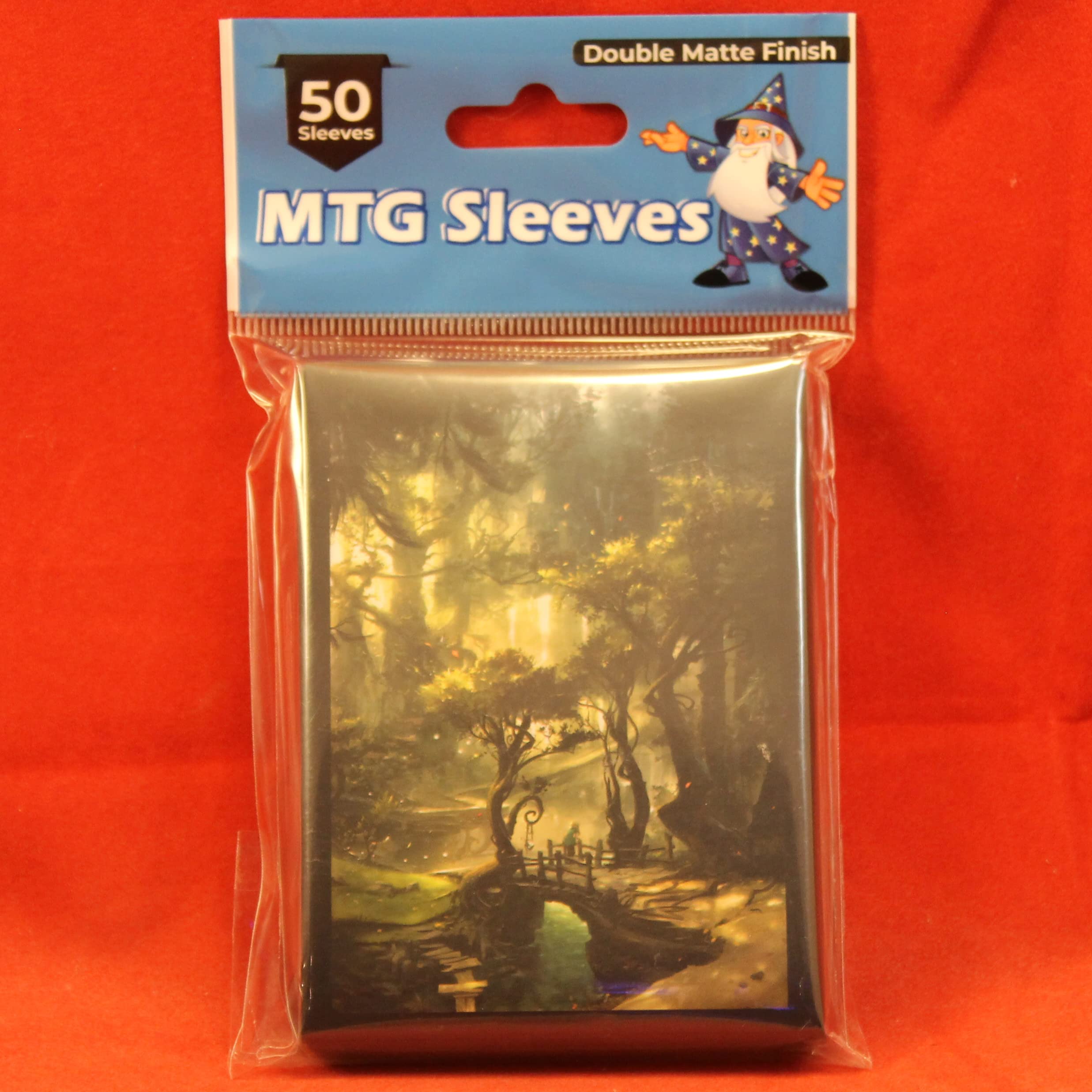 50 MTG Standard Card Sleeves Deck Protector - Forest Journey Art | Premium Quality Trading Card Protectors for Magic: The Gathering | Perfect for Game Nights, Tournaments & Card Collection Storage