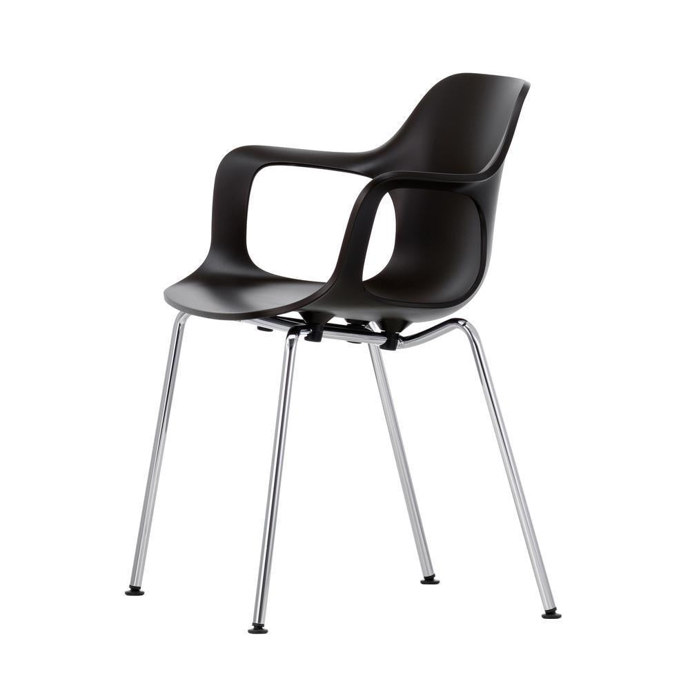 HAL Armchair Tube Stackable Chair - Modern Lightweight Plastic Chair for Indoor & Outdoor Use - Perfect for Patio, Garden, Poolside, and Home Decor