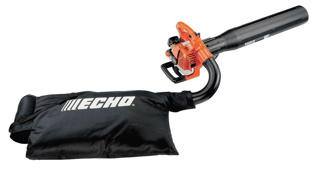 ECHO 25.4cc 2-Stroke Gas Powered Leaf Blower with Vacuum and Shredder - Perfect for Yard Cleanup, Leaf Mulching, and Garden Maintenance (ES-250)