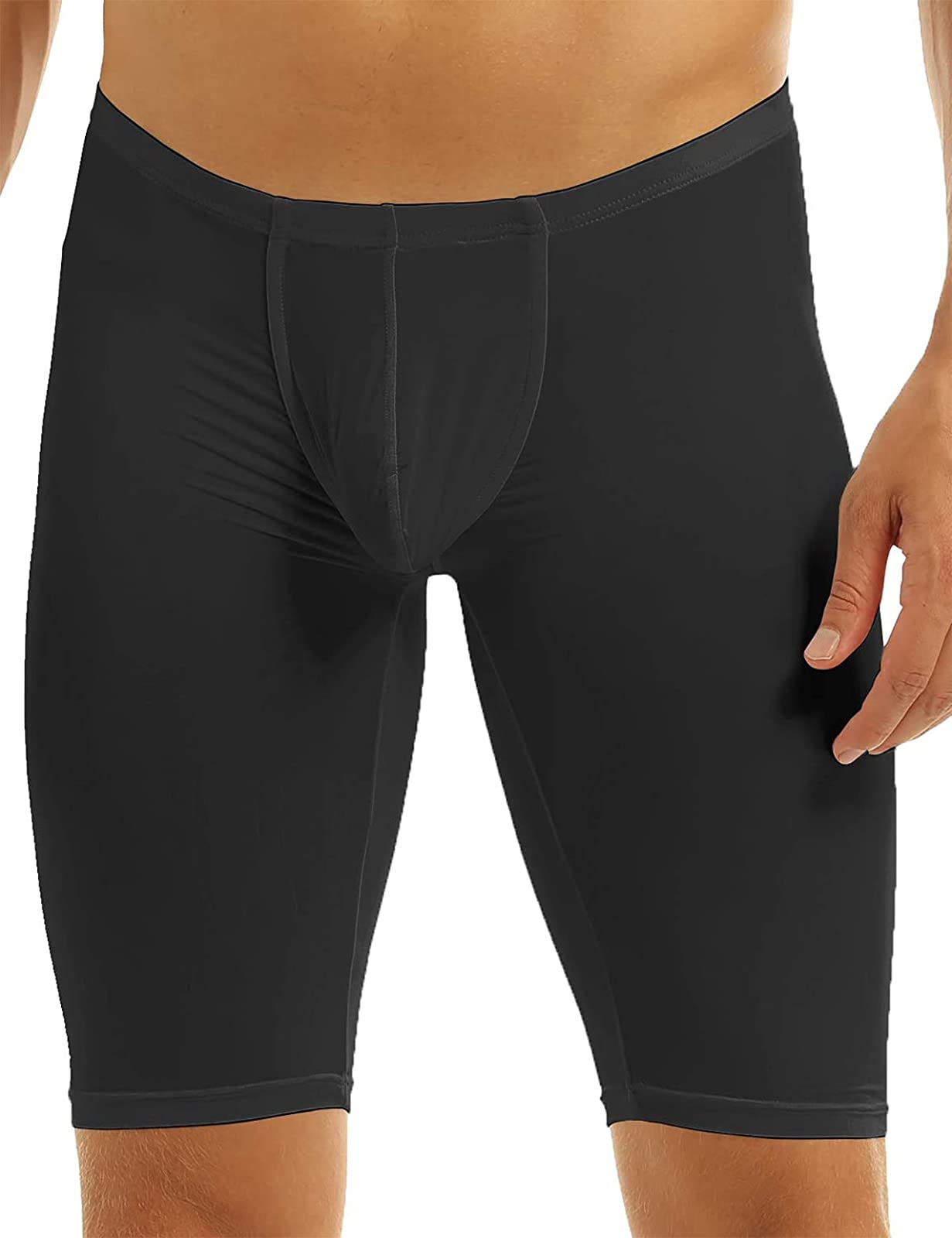 Men's Compression Shorts - Quick Dry Running Pants, Yoga Capris & Workout Tights for Gym Training - Moisture Wicking Active Underwear Baselayer (Ideal for Running, Yoga, Gym & High-Intensity Workouts)