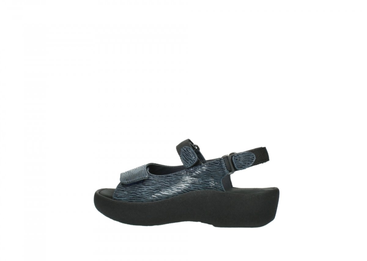 Wolky Women's Comfortable Flat Sandals - Denim Blue | Size 10.5-11 | Perfect for Summer, Beach & Casual Outings