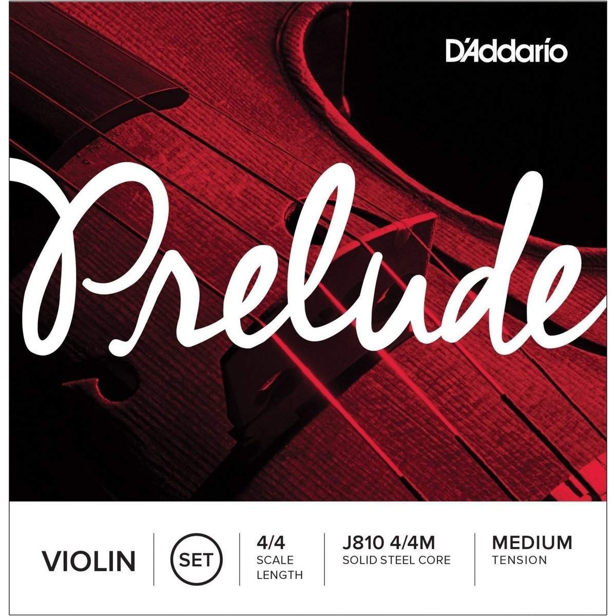 D'Addario Prelude Violin Strings Set - Full Scale Medium Tension for Classical & Student Violins - Perfect for Practice, Performances & Orchestras