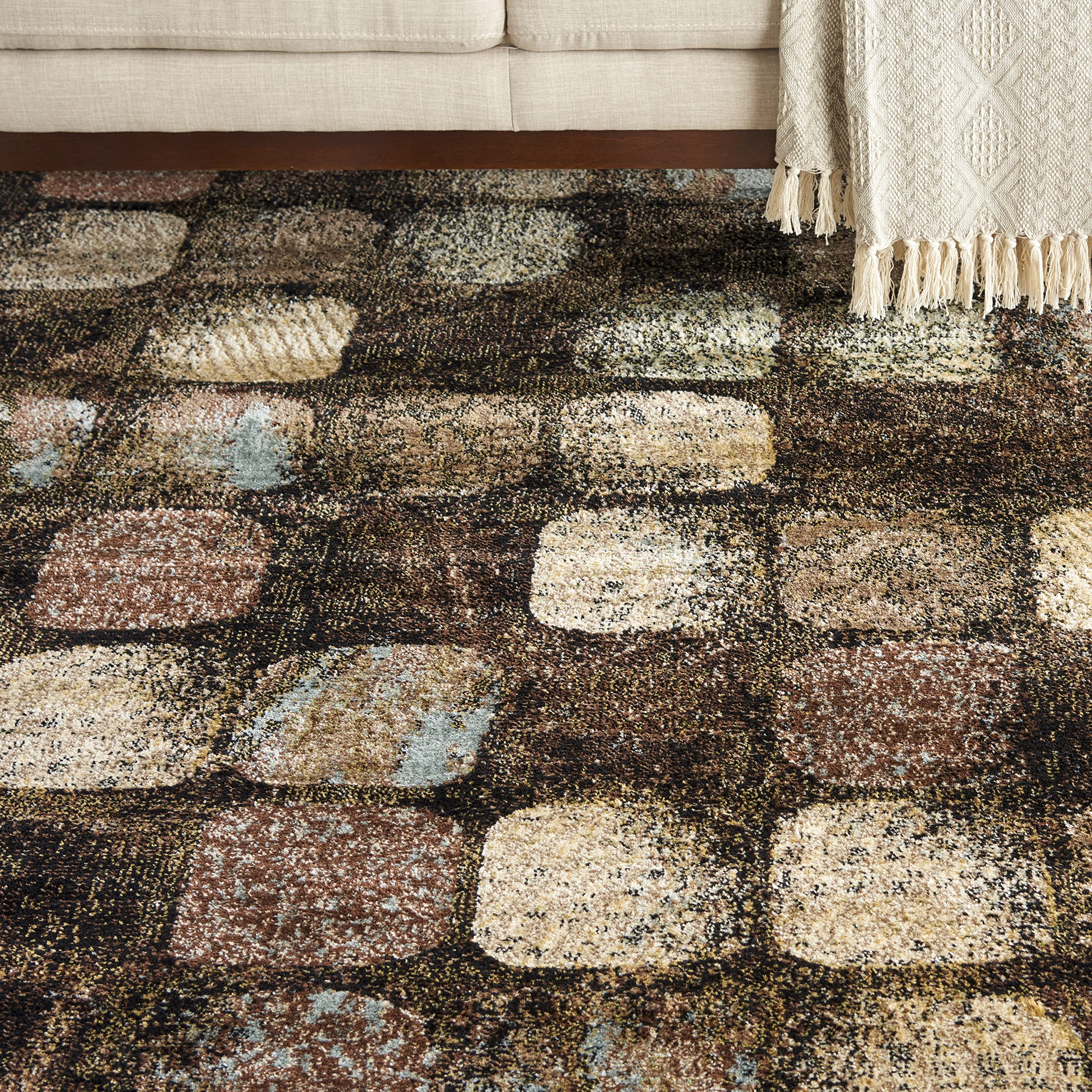 Nourison Modesto Eclectic Charcoal 7'10