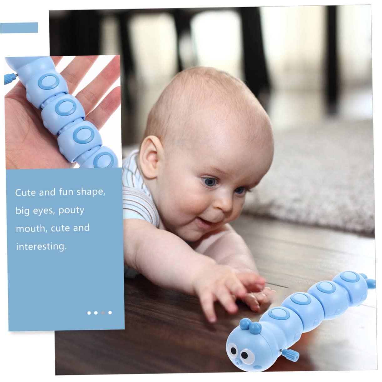 iBasenice 2-Pack Sensory Caterpillar Slug Toys for Kids - Stretchy Wind-Up Baby Toys for Fine Motor Skills Development | Perfect for Toddler Playtime, Preschool Learning & Sensory Bins
