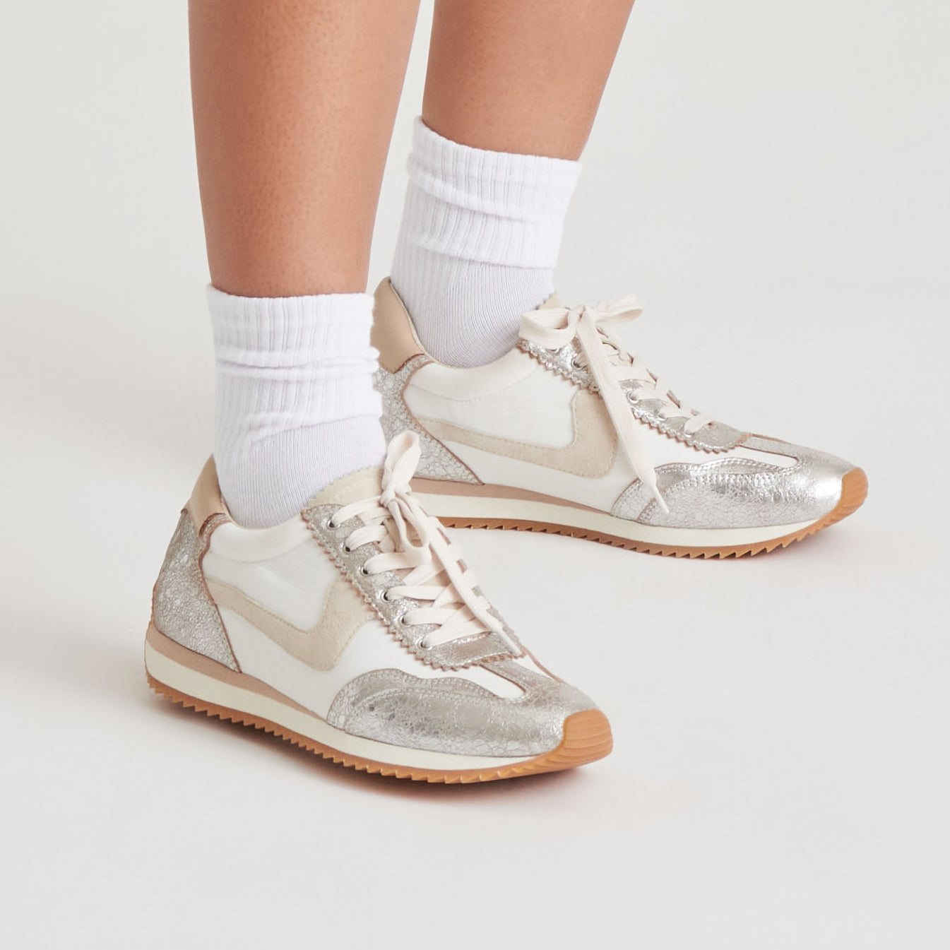 B.NTCD Silver Multi Nylon Sneakers - Lightweight Comfortable Running Shoes for Men & Women | Perfect for Gym, Workout, and Casual Wear