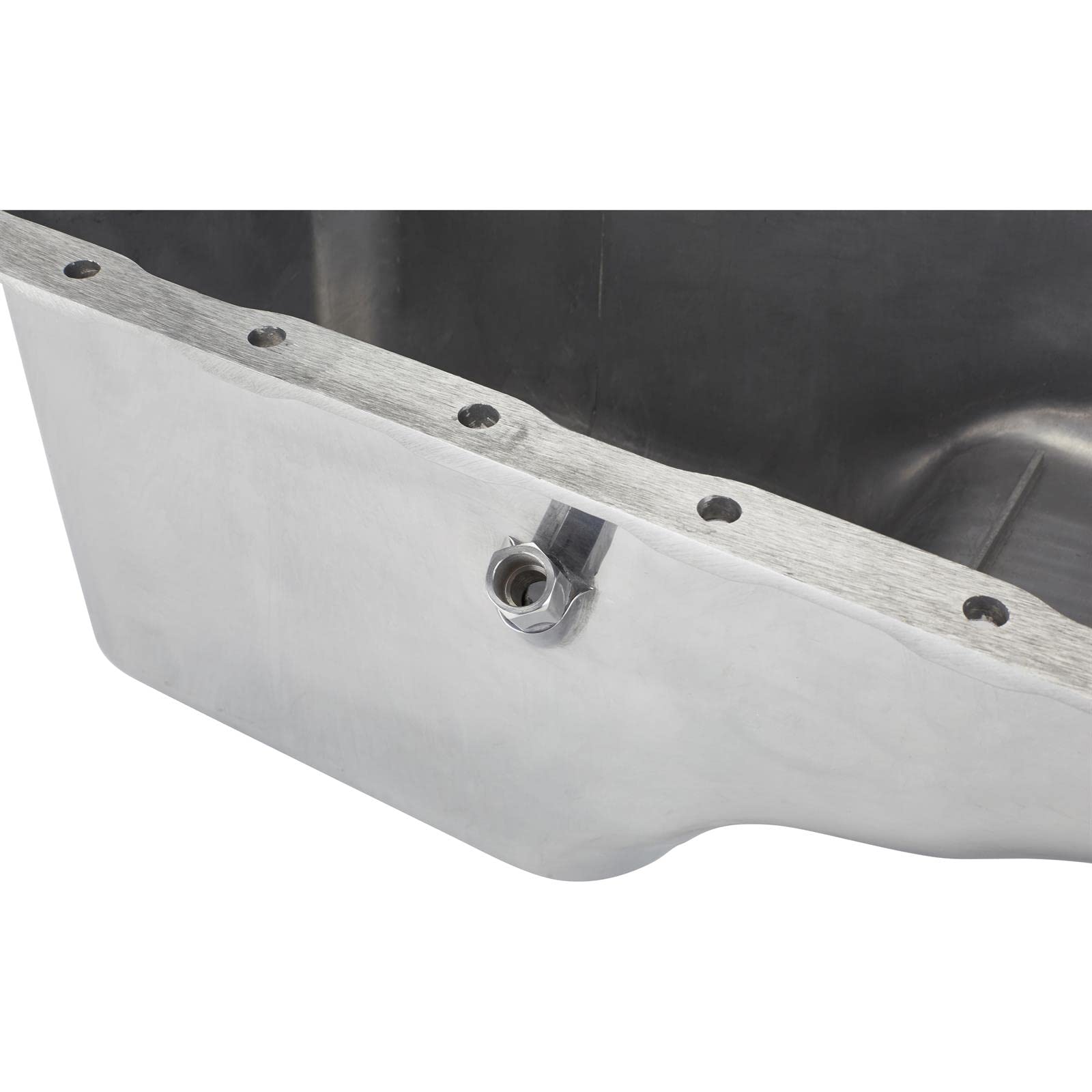 HZ-8440-POL BBC Gen 4 Finned Aluminum Oil Pan - High Performance Engine Cooling - Perfect for Chevy Big Block Engines, Hot Rods & Racing Applications