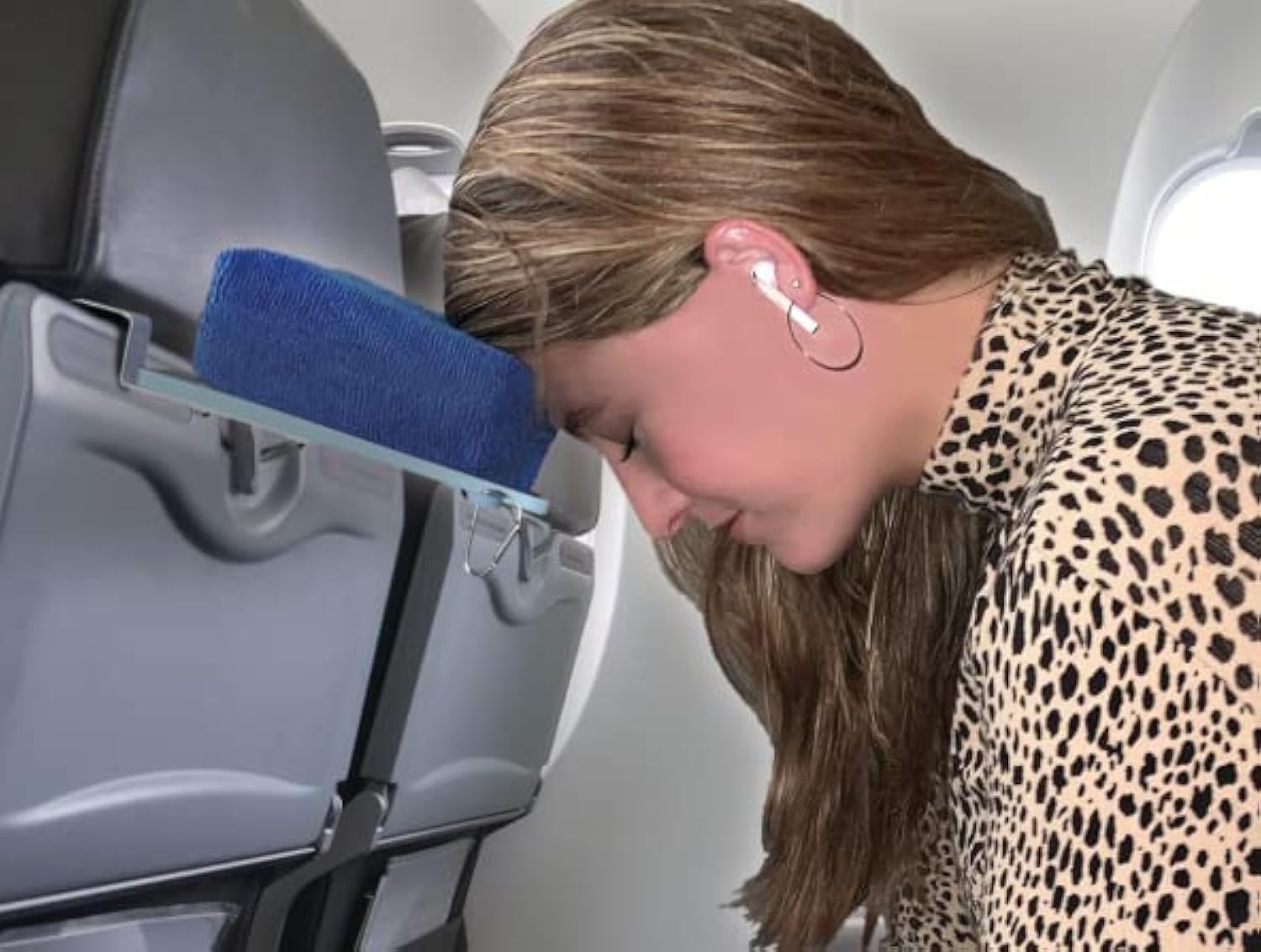 Happy Headrest Travel Pillow for Airplane Sleeping - Ultra Comfortable Face Down Travel Pillow, Lightweight & Machine Washable - Perfect for Long Flights, Road Trips & Office Naps
