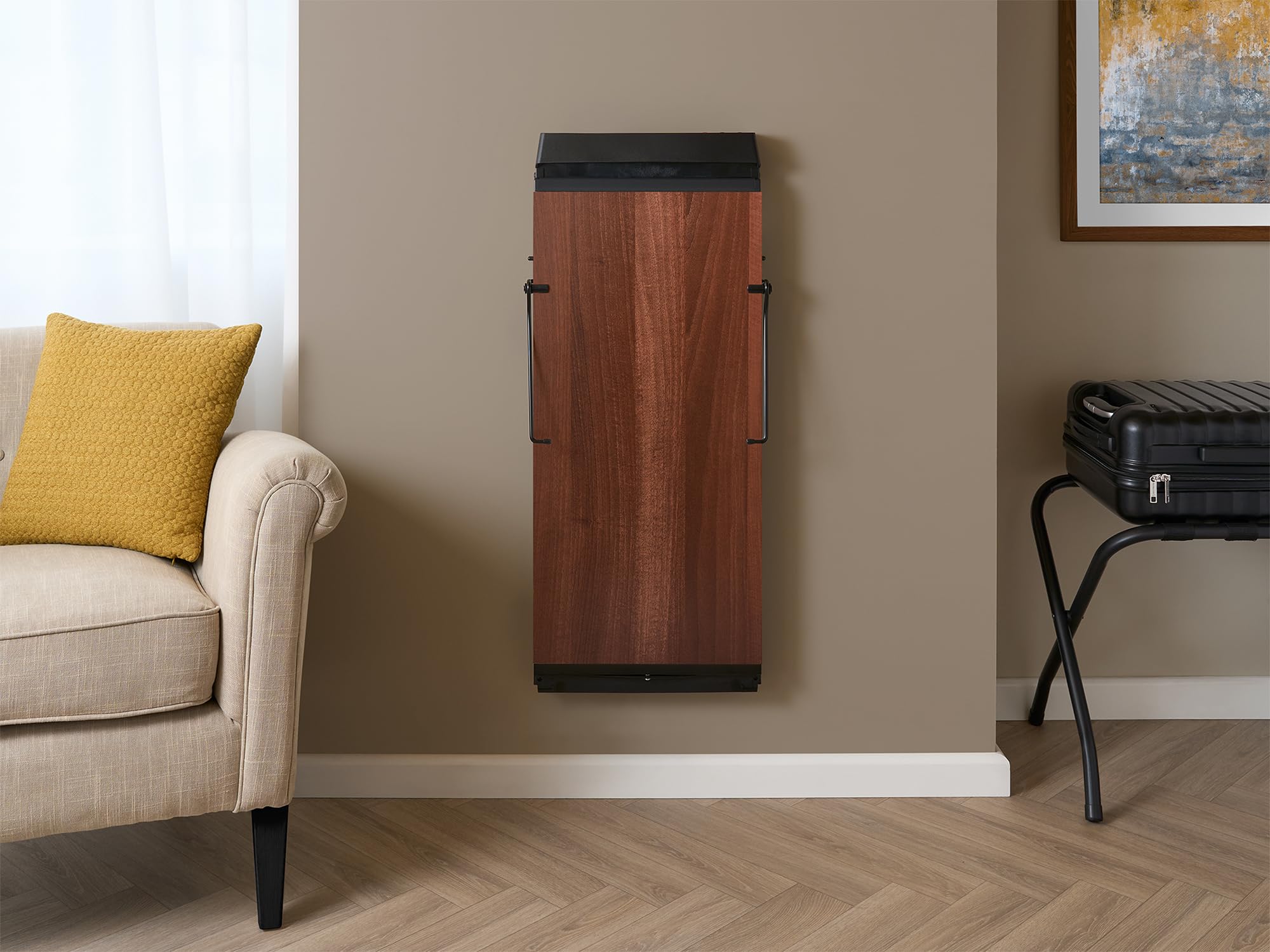 Corby 4400 Pants Press - Professional Garment Steamer for Wrinkles, Walnut Wood Finish | Perfect for Home, Office & Travel Use