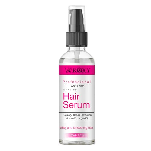 Premium Hair Serum for Men & Women - 60ml with Argan Oil & Vitamin E | Smoothing, Silky & Frizz-Free Hair Treatment | Adds Shine for All Hair Types | Daily Use | Perfect for Styling, Dry Hair & Split Ends Repair
