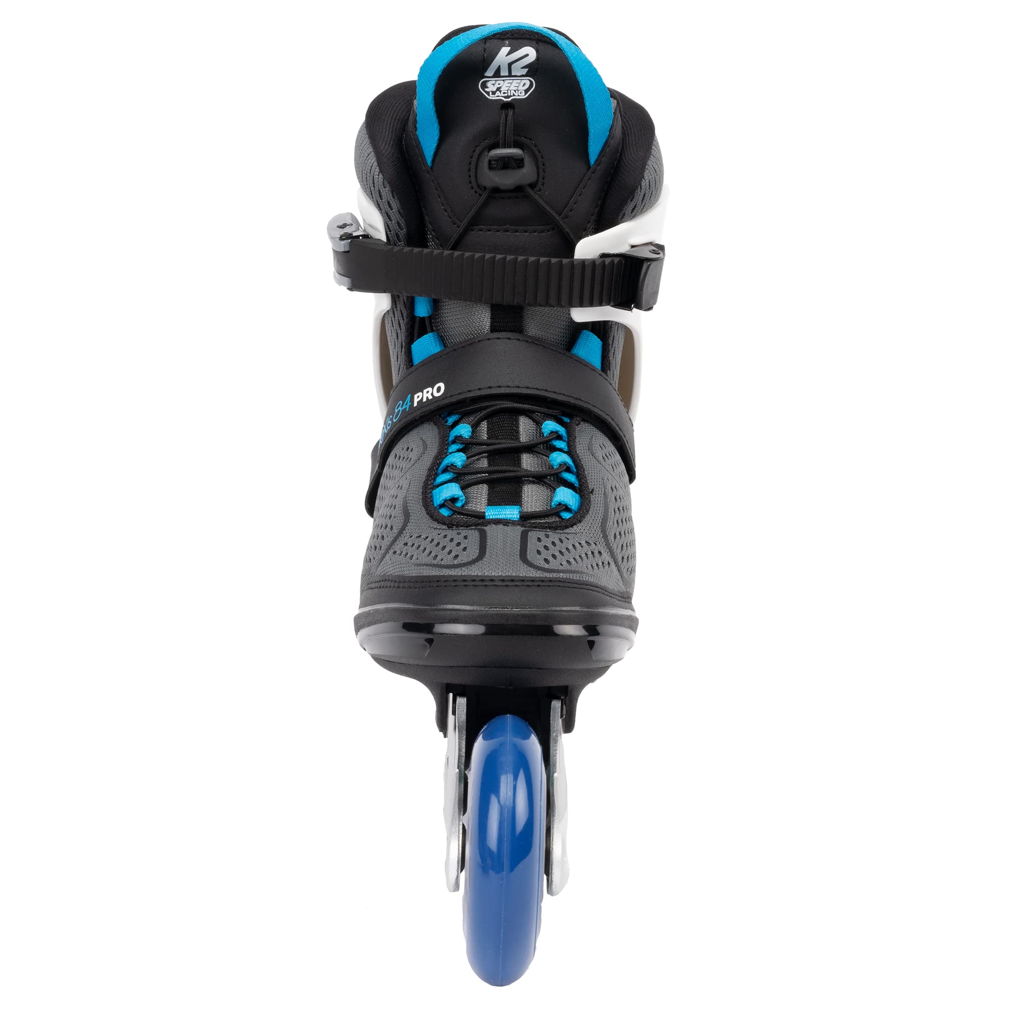 K2 Alexis 84 Pro Gray-Blue Women's Inline Skates - Comfortable Fitness & Recreational Rollerblades for Outdoor Exercise, Park Skating & Casual Riding