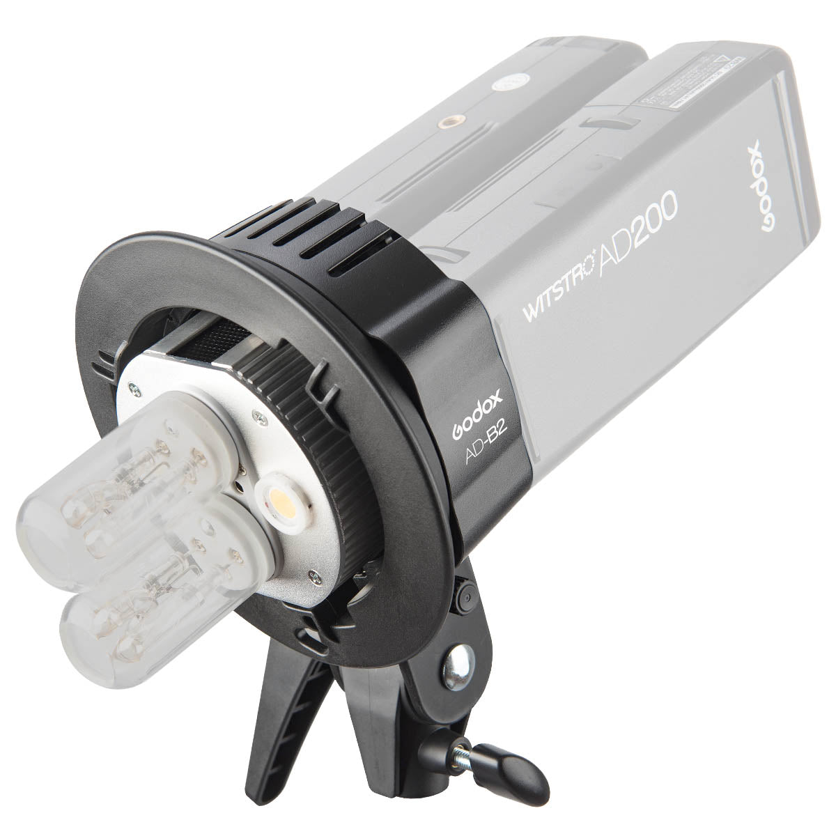 Godox AD200/AD200Pro/AD200ProII Dual S-Type Mount Bracket - Heavy Duty Flash Bracket for Studio Photography, On-Location Shoots & Outdoor Lighting