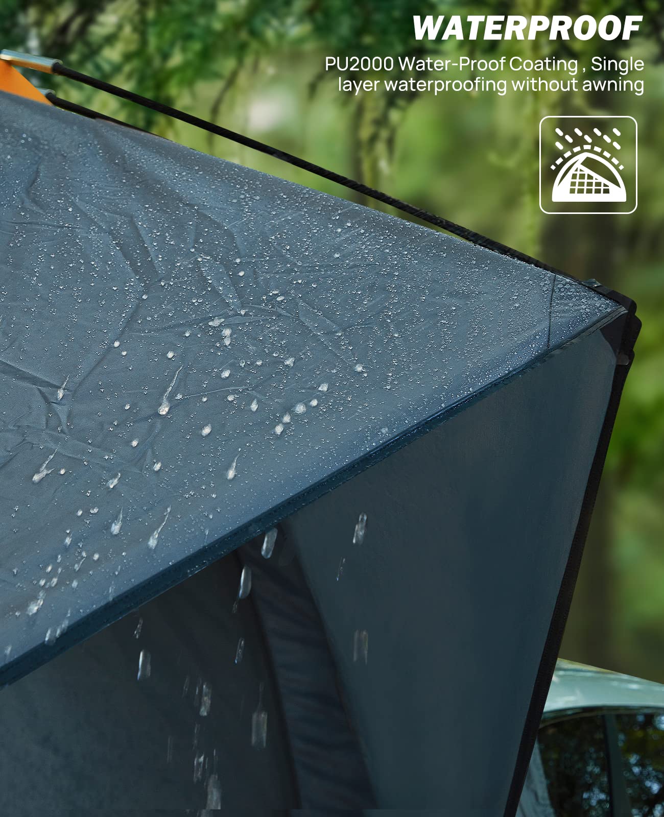 JOYTUTUS SUV Camping Tent - Waterproof PU2000mm Double Layer 6-8 Person Outdoor Tent with Double Door Design | Perfect for Family Camping, Road Trips & Outdoor Adventures