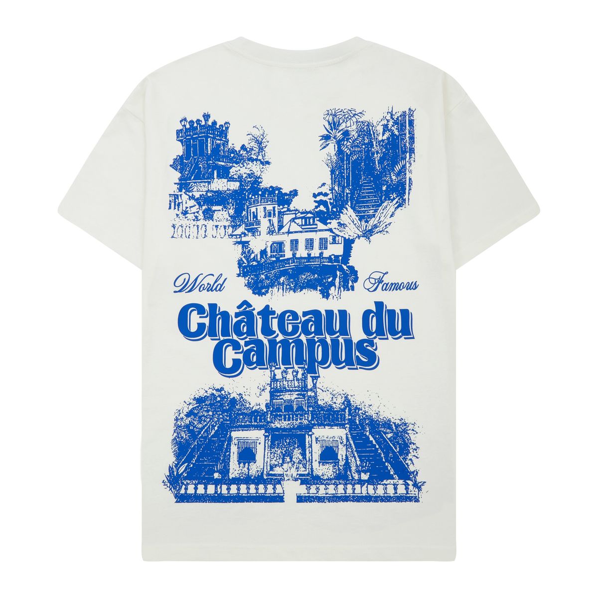 Chateau Vintage Cream T-Shirt - Soft Cotton Casual Tee for Men & Women | Perfect for Everyday Wear, Outings & Layering