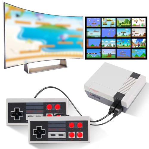 Retro Game Console with 500+ Built-in Games - Plug & Play Classic Video Game System for Adults & Kids - Perfect for Home Entertainment & Nostalgic Gaming Parties