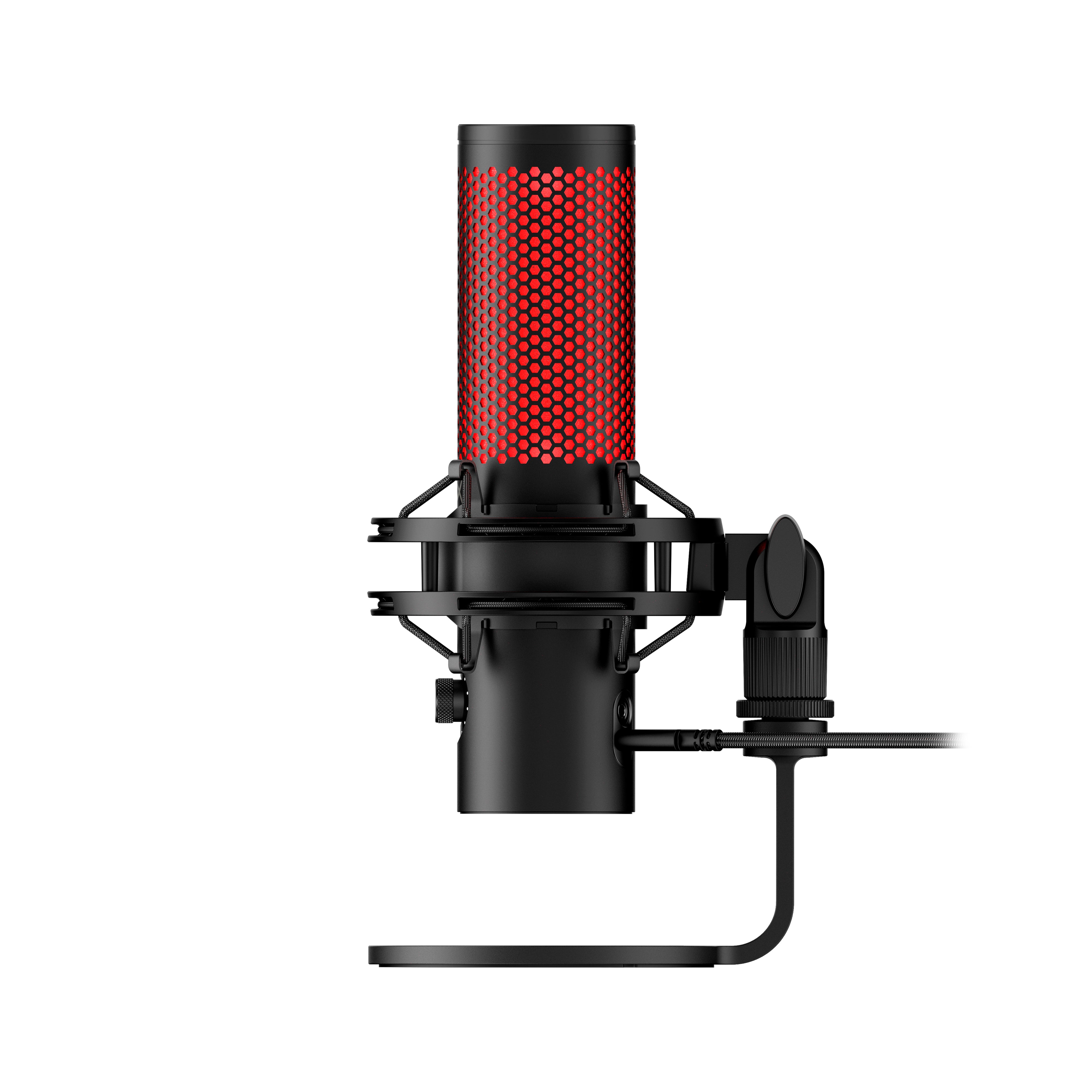 HyperX QuadCast 2 USB Condenser Gaming Microphone with RGB Lighting - Professional Streaming, Podcasting & Voice Recording for PC, PS4, PS5 (Perfect for Twitch, Discord & YouTube Content Creation)