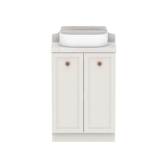 ADP Mabel Ensuite Floor Standing Vanity with Cherry Pie Premium Solid Surface Benchtop - Modern Bathroom Vanity for Master Bath & Powder Room