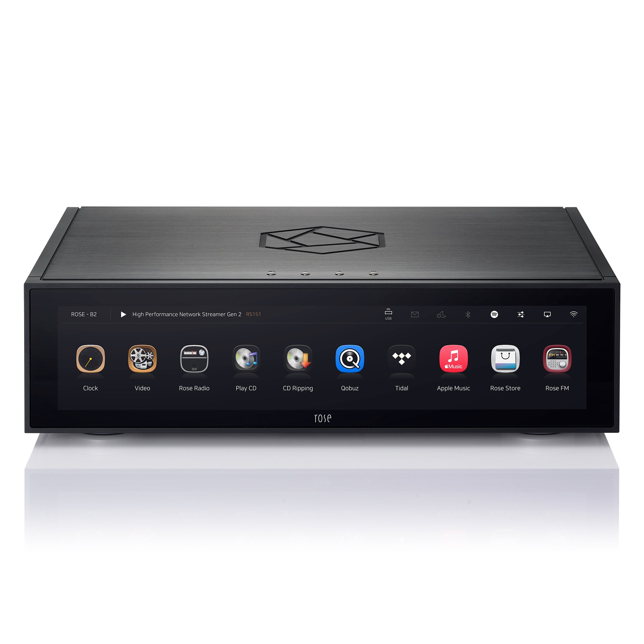 HiFi Rose RS151 High-Resolution Streaming DAC - Audiophile Digital-to-Analog Converter for Home Theater & Music Listening