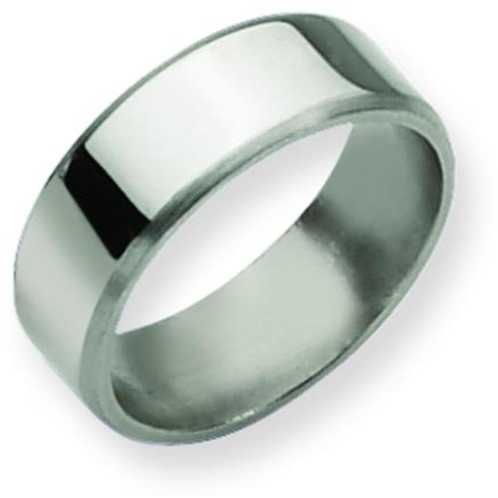 8mm Brushed Titanium Men's Wedding Ring Band - Size 10 - Durable & Comfortable for Everyday Wear & Special Occasions