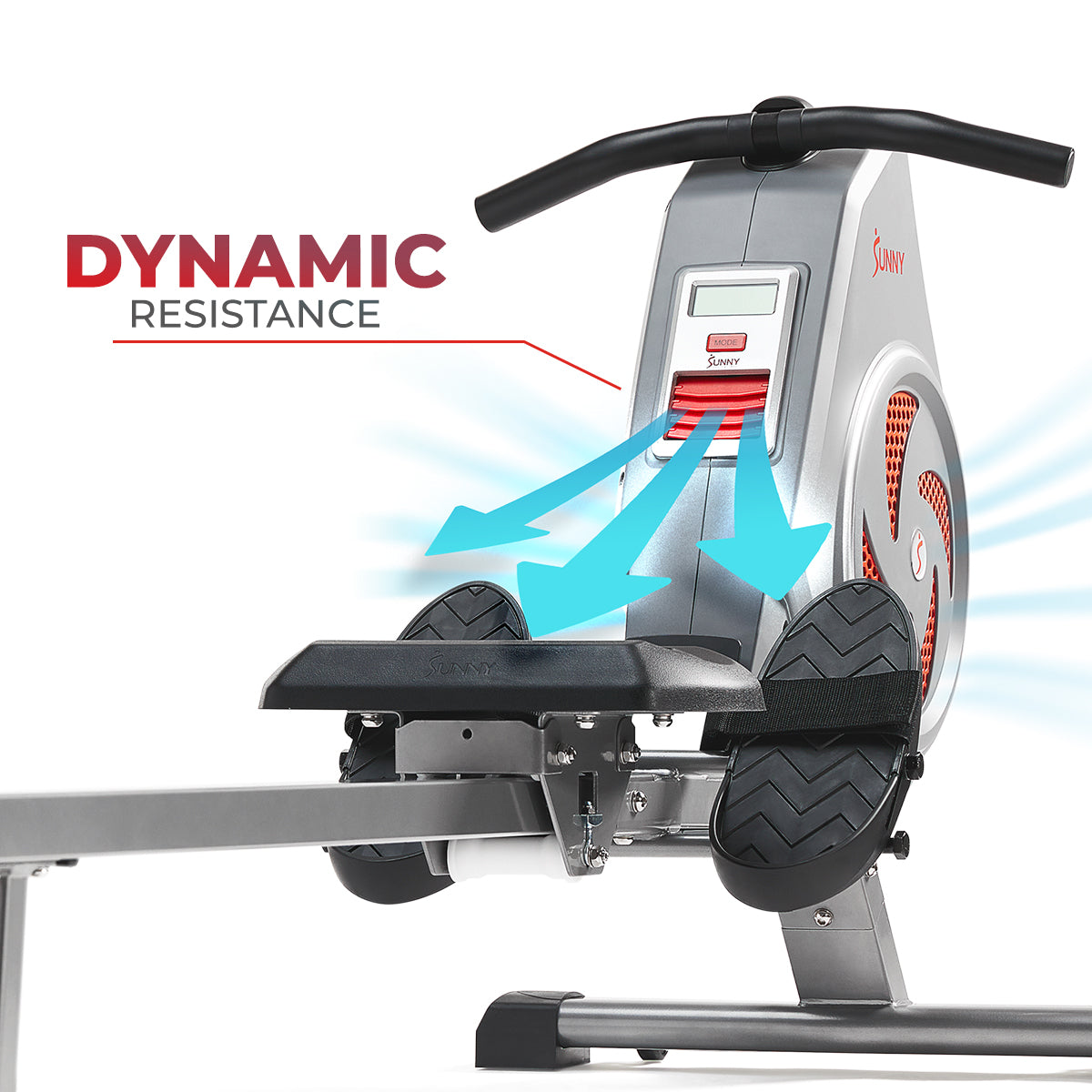 Sunny Strength™ Smart Premium Air Resistance Rowing Machine for Home Gym - Full Body Workout, Cardio Training & Fitness Equipment for Indoor Exercise