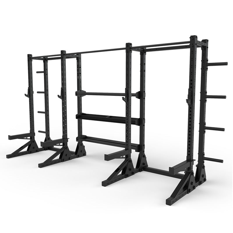 Titan Power Rack HD Half Cage - Heavy Duty Squat Rack for Home Gym, Powerlifting & Strength Training - Perfect for Garage Workouts and CrossFit Training