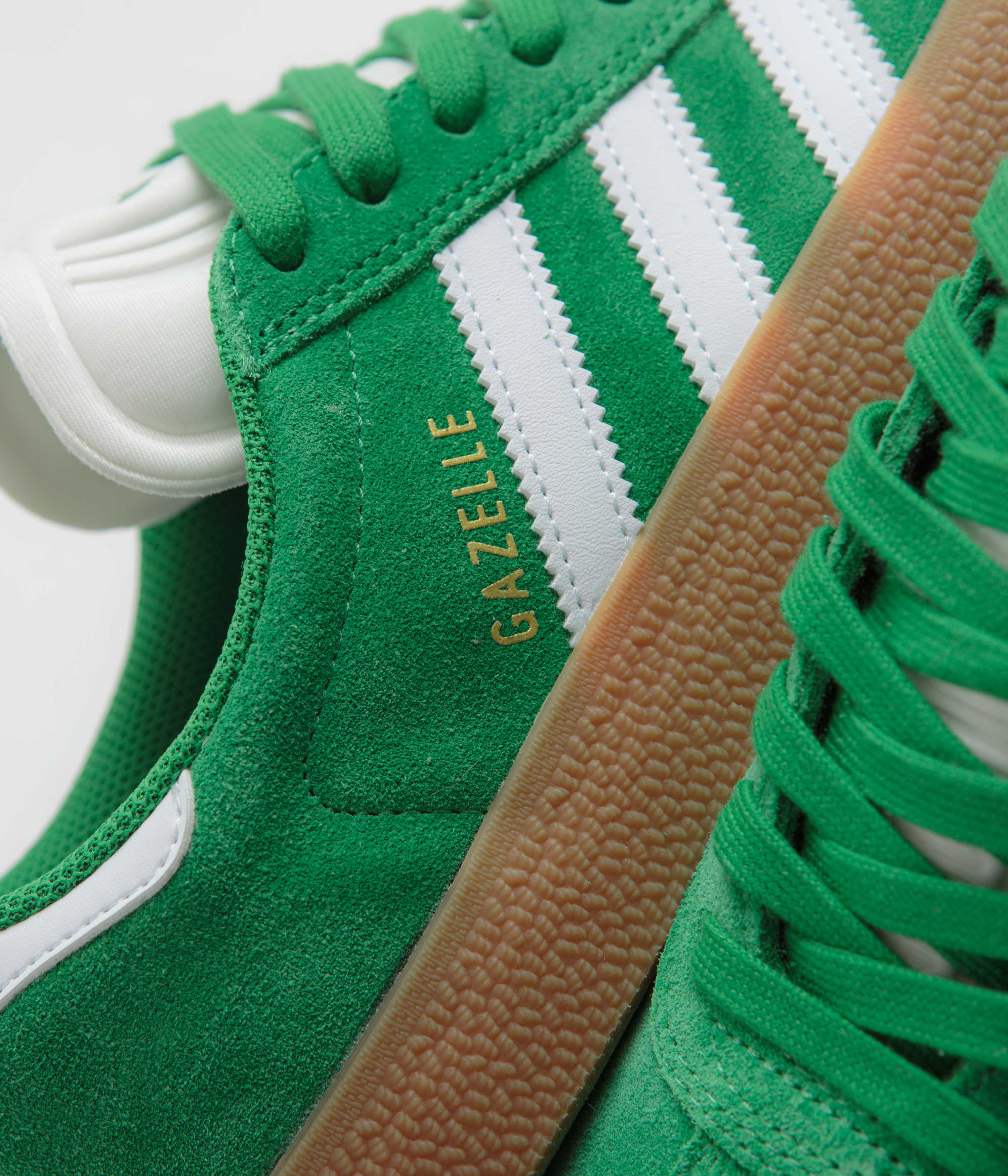 Adidas Gazelle ADV Sneakers for Men & Women - Green, Cloud White & Gold Metallic Retro Running Shoes | Casual Streetwear & Gym Workout Fashion