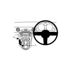 ClicOn No Holes Dashboard Mount for Mazda MX5 (2009-2015) - Secure Phone Holder for GPS Navigation & Hands-Free Driving