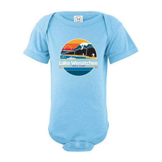 Lake Wenatchee Baby Short Sleeve Bodysuit - Soft Cotton Onesie for Newborns & Infants - Perfect for Playtime, Daycare & Family Outings