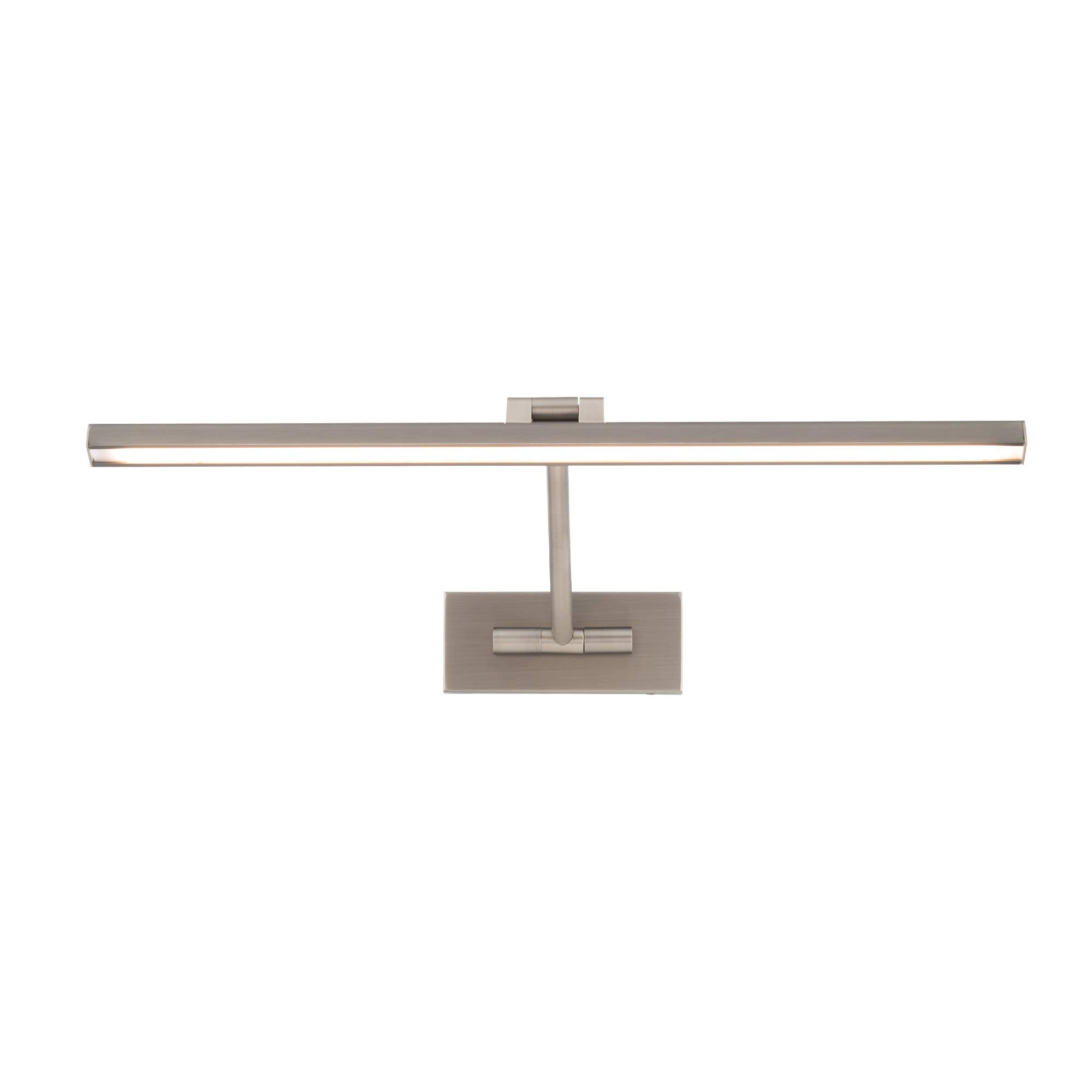 WAC Lighting DweLED Reed 25 Inch Adjustable LED Picture Light - 3000K Warm White, Brushed Nickel Finish - Perfect for Artwork, Gallery Walls & Home Decor Lighting