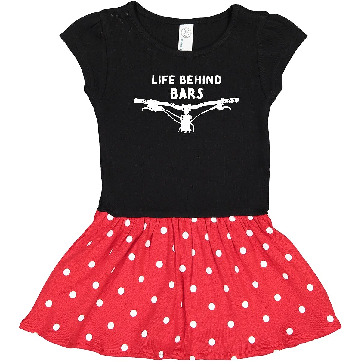 Inktastic Life Behind Bars Mountain Bike Toddler Dress - Cute Cycling Themed Outfit for Baby Girls & Toddlers - Perfect for Playdates, Bike Rides & Outdoor Adventures