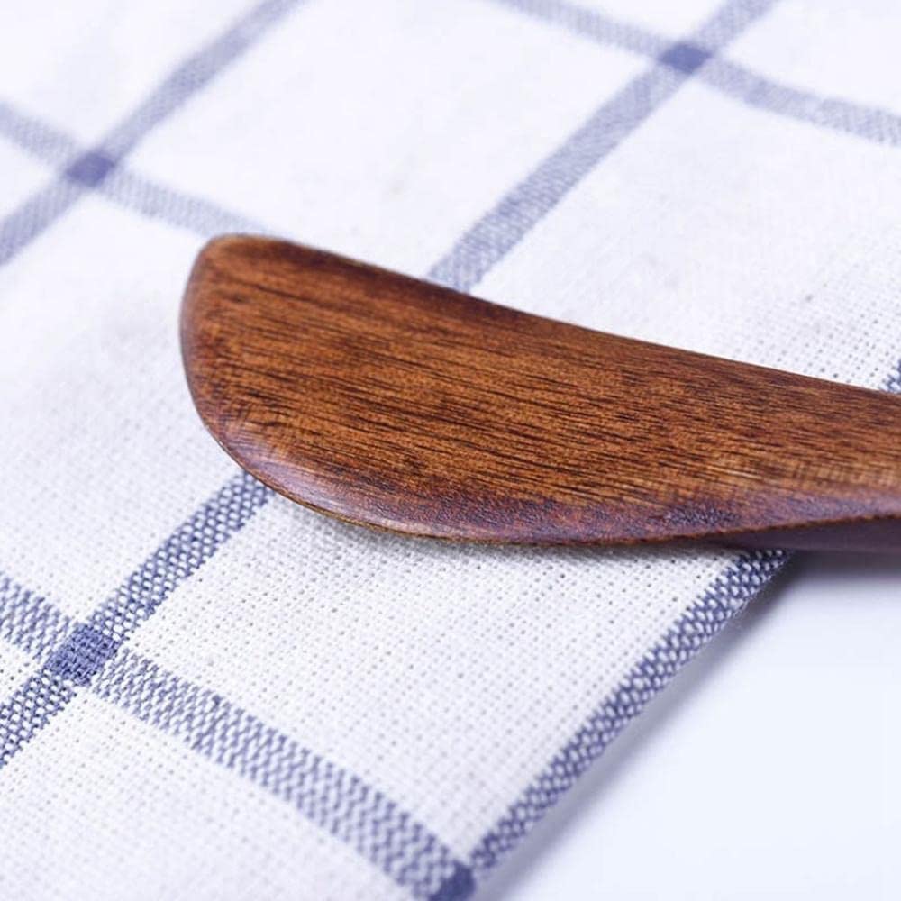 2 Pack Mini Wooden Butter Spatulas - Cheese Spreaders & Cake Knives Set for Kitchen, Baking & Serving - Perfect for Butter, Jam, Cream Cheese & Desserts - Eco-Friendly Kitchen Gadgets & Utensils