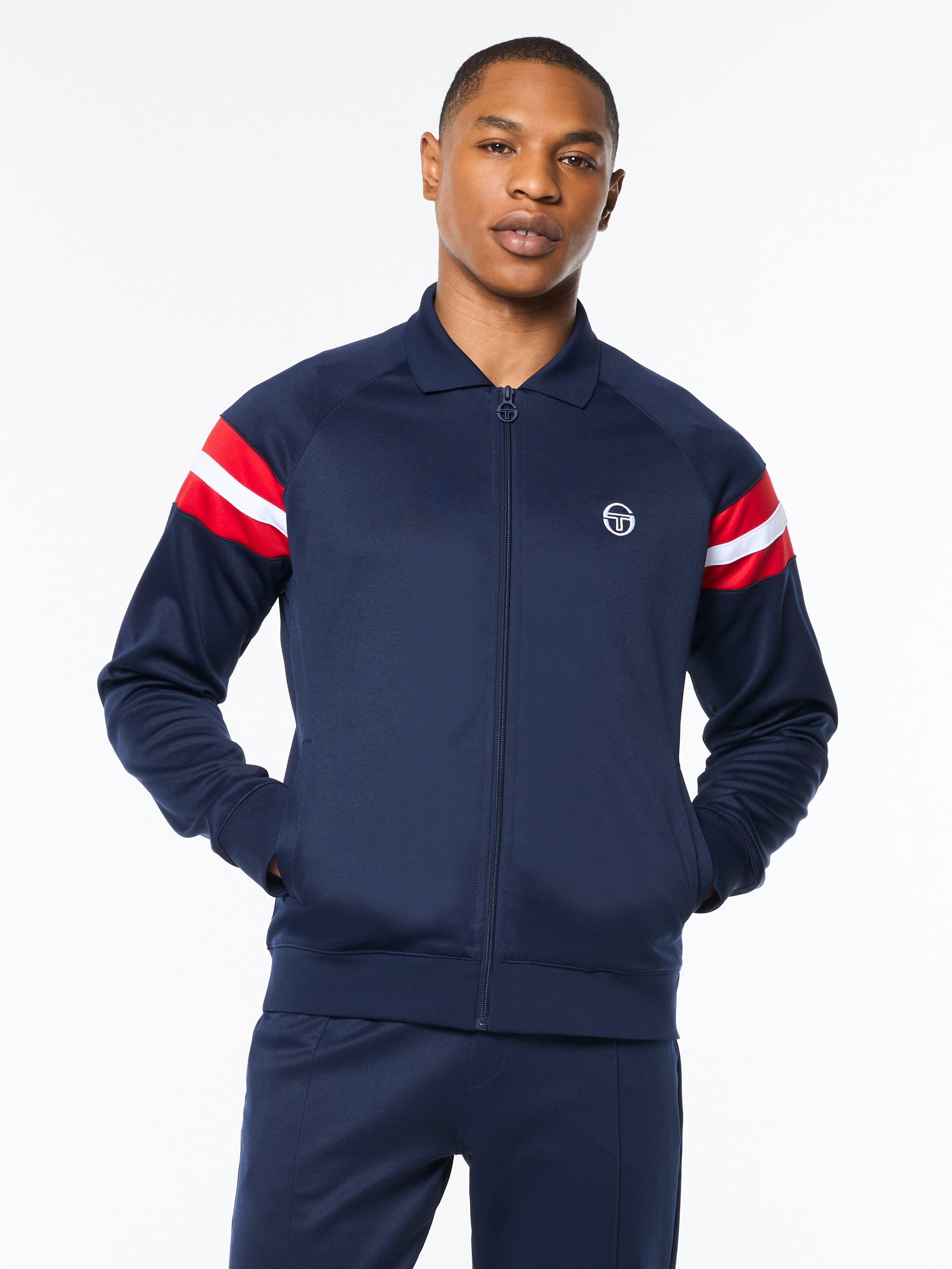 Rimini Track Jacket for Men & Women - Lightweight Waterproof Windbreaker with Hood, Breathable Running Jacket (Maritime Blue) - Perfect for Outdoor Sports, Jogging, Hiking & Travel
