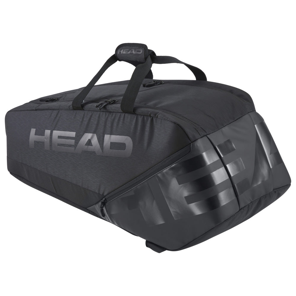 Head Pro X Legend Large 9 Racquet Tennis Bag - Black | Premium Tennis Gear for Players & Coaches | Perfect for Tournaments, Practice & Travel