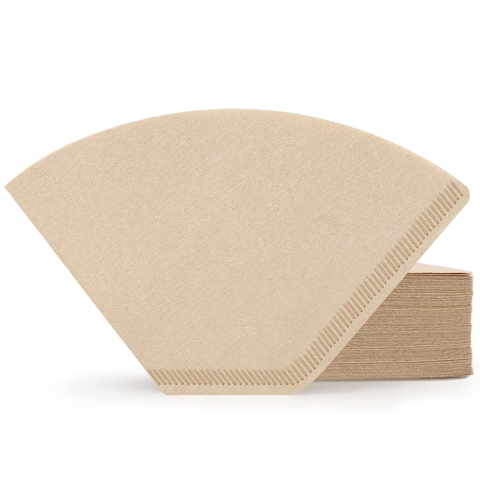 Segarty #4 Coffee Cone Filters, 100 Count - Unbleached Natural Brown Paper for 4-6 Cup Pour Over Coffee Makers - Compatible with Most Brewers - Perfect for Home, Office & Cafeteria Use