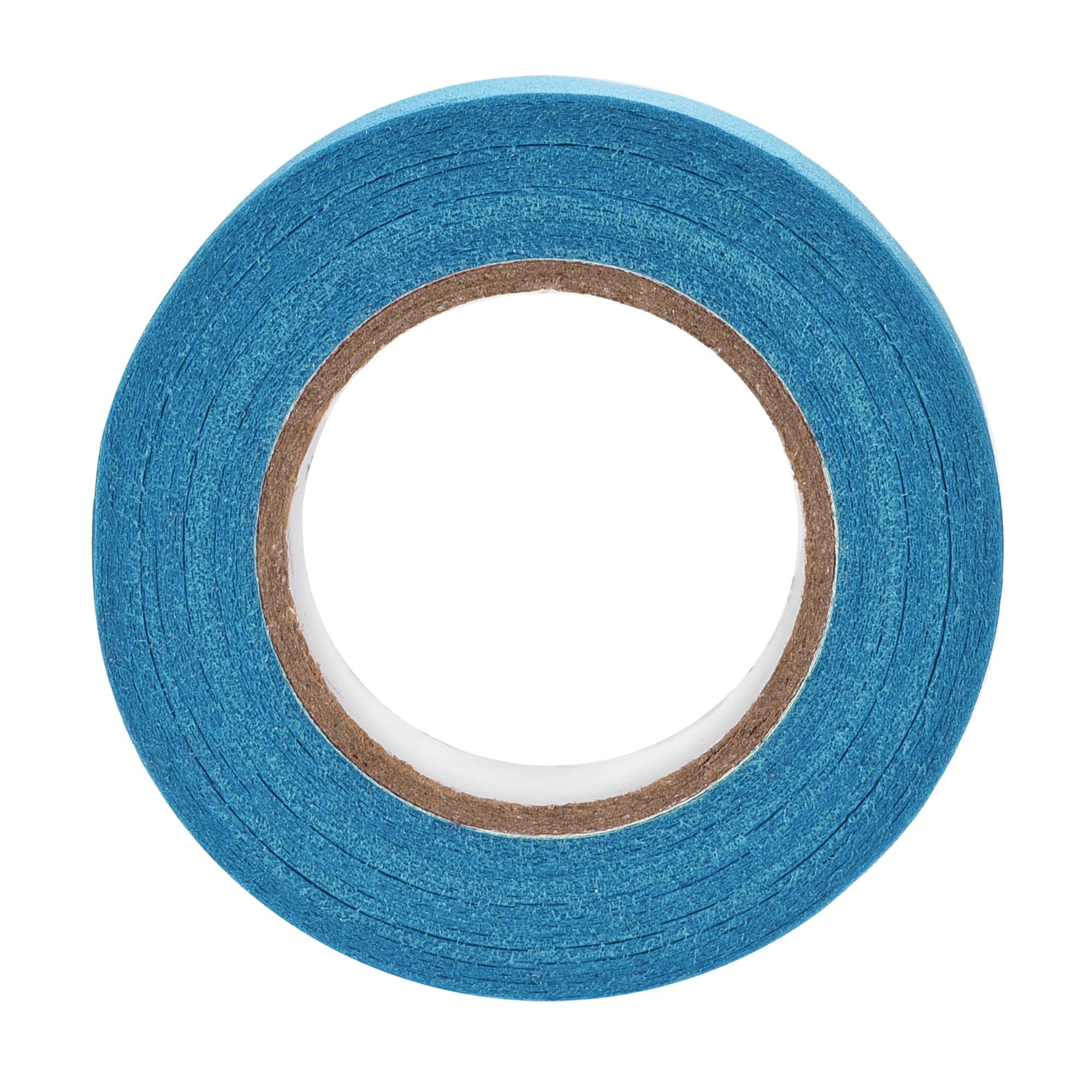 uxcell 50mm (2 Inch) Wide x 20m (21 Yards) Light Blue Masking Tape for Painting, DIY Projects, and Home Decor - High Quality Painter's Tape Rolls for Clean Edges and Wall Protection