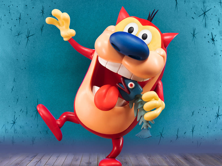 The Ren & Stimpy Show ULTIMATES! Stimpy Action Figure - Collectible Cartoon Character Toy for Fans & Nostalgic Gift for 90s Animation Lovers