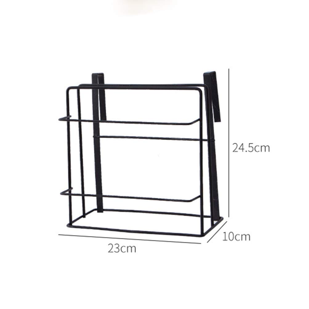 Premium Wall-Mounted Cutting Board Rack - Over Cabinet Door Organizer for Kitchen & Bathroom Storage | Space-Saving Chopping Board Holder | Durable White Kitchen Organizer for Utensils, Sponges & Cleaning Supplies