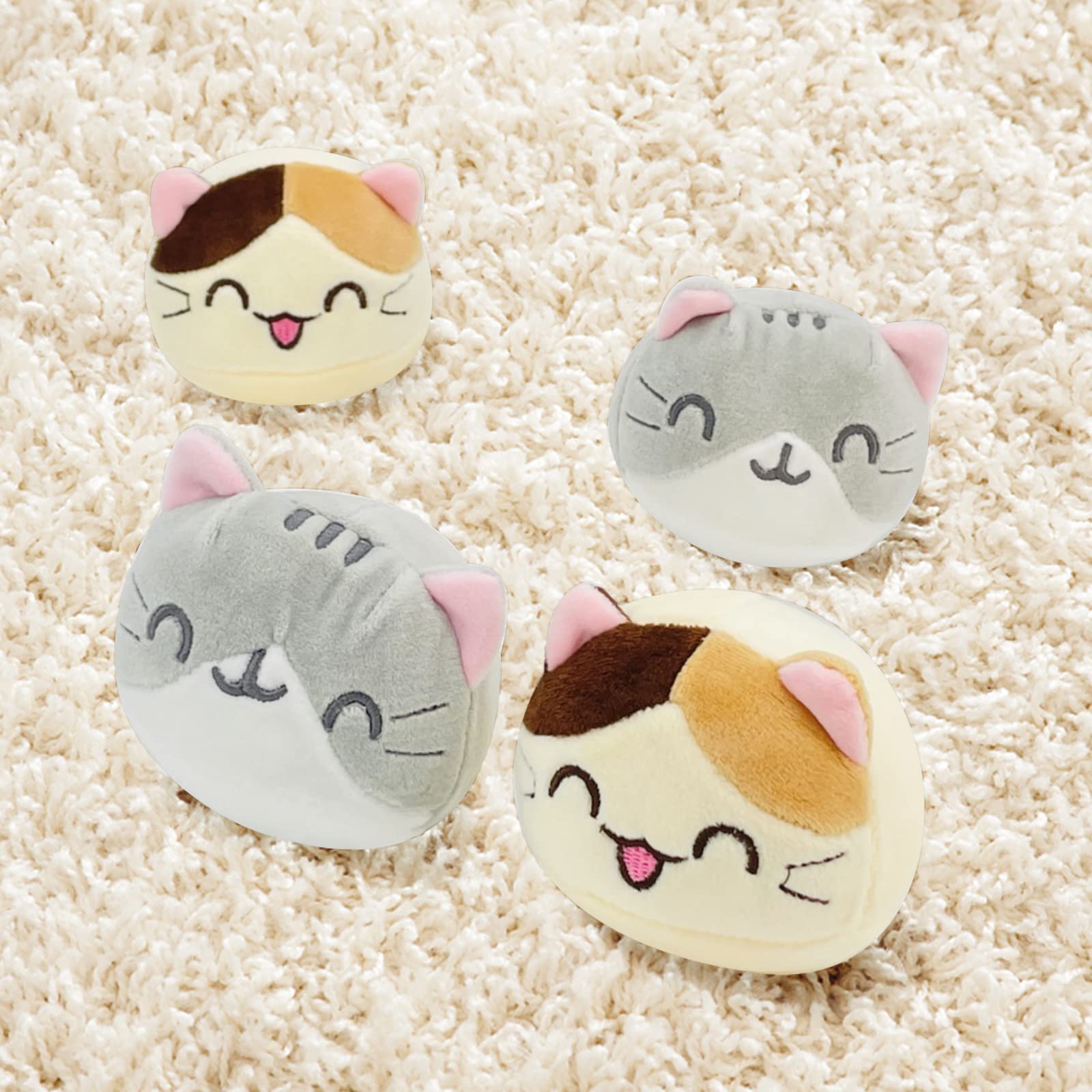 Cute Kitty Cat Snack Pillow - Adorable Stuffed Animal Plush Toy for Girls, Teens & Kids | Soft Decorative Pillow for Bed, Couch & Room Decor | Perfect Gift for Cat Lovers & Birthday Presents