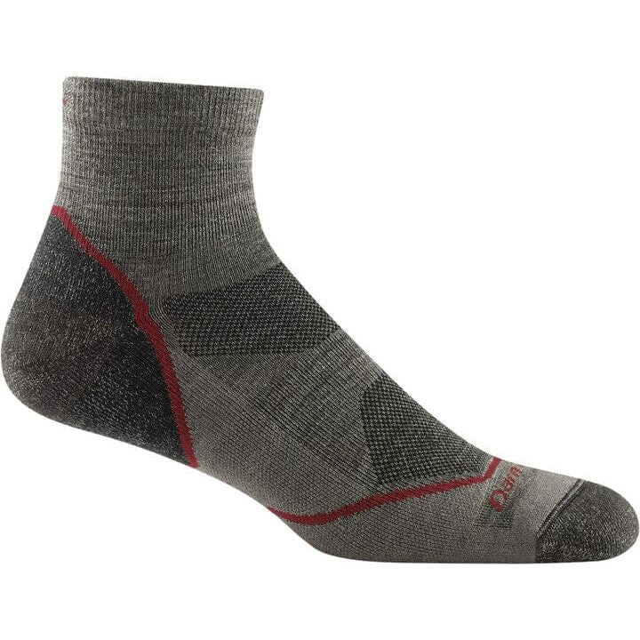 DARN TOUGH Light Hiker Quarter Lightweight Hiking Socks for Men & Women - Moisture-Wicking, Cushioned Support for Trail Running, Backpacking & Outdoor Adventures