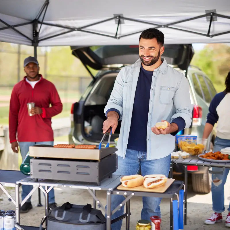 Slim Fold Cook Station™ - Portable Compact Folding Cooking Table for Outdoor Camping, Picnics & Small Kitchens | Perfect for RV, Tailgating & Home Use