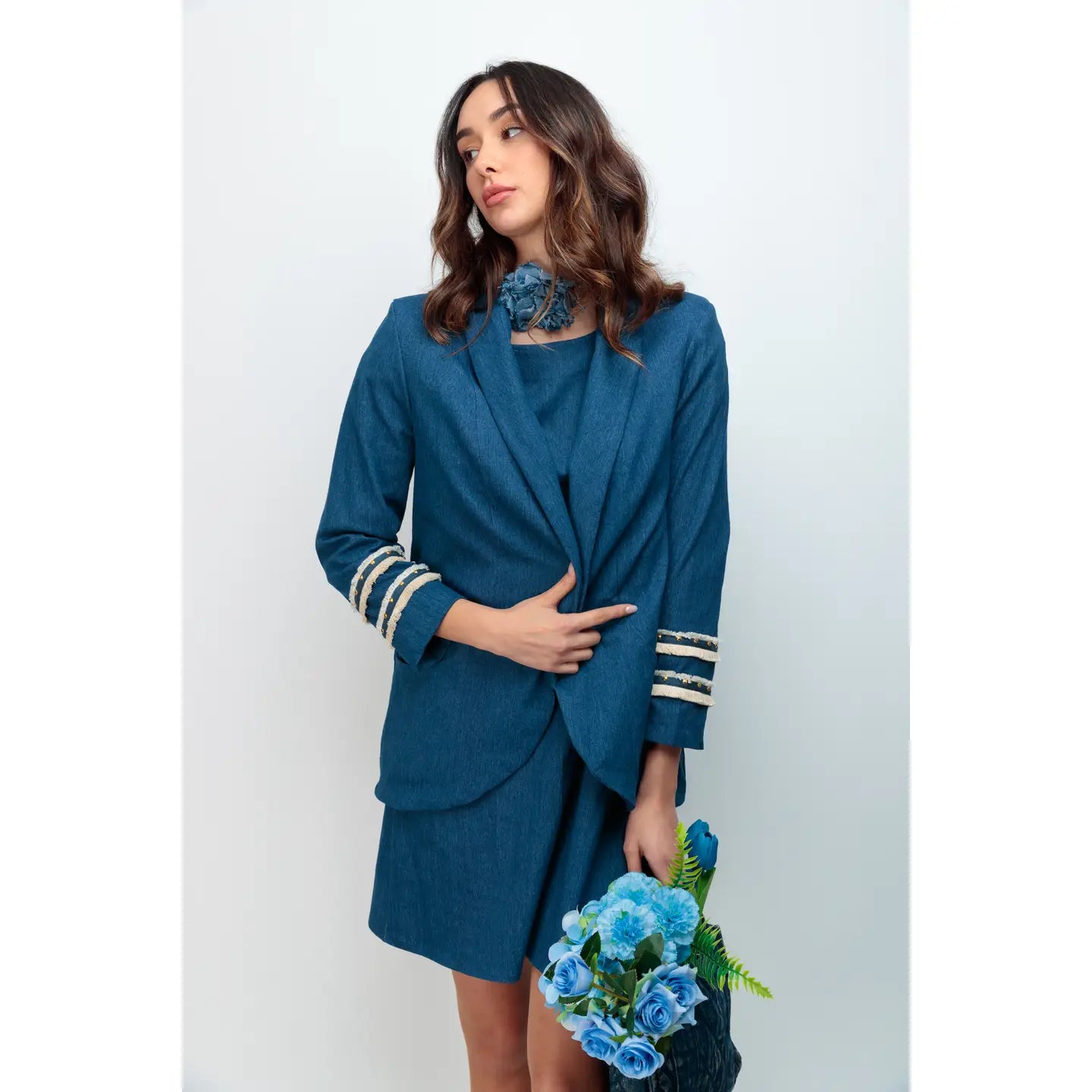 Blazer Brisa Sweet Love: Classic Elegance with a Modern Touch - Perfect for Office Wear, Date Nights & Special Occasions