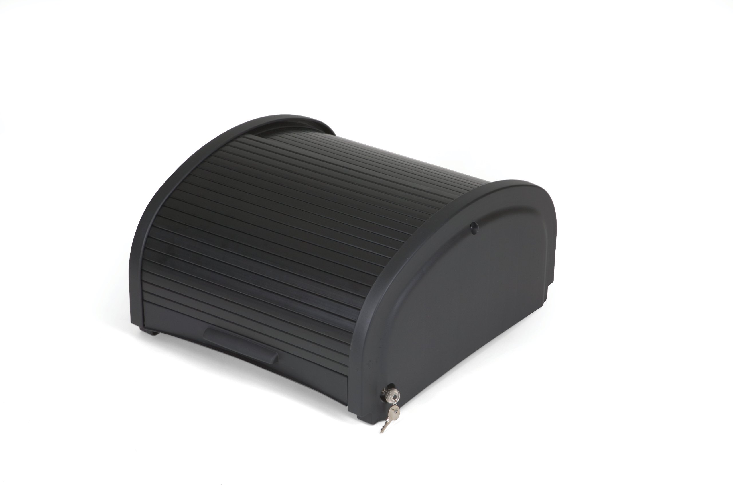 Rubbermaid Commercial Locking Security Hood for Utility Carts - Preassembled Black Cleaning Cart Accessory | Secure Storage for Janitorial Supplies & Cleaning Equipment