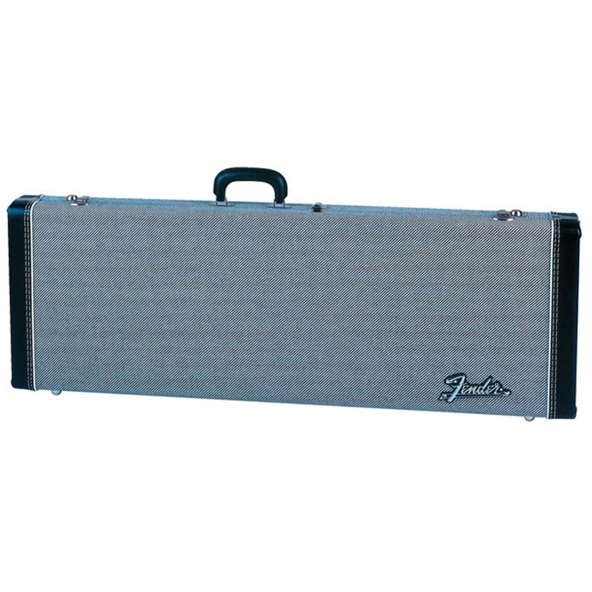 Fender Deluxe Strat/Tele Guitar Case - Black Tweed Exterior with Black Interior | Durable Protection for Electric Guitars | Perfect for Gigging, Travel & Storage