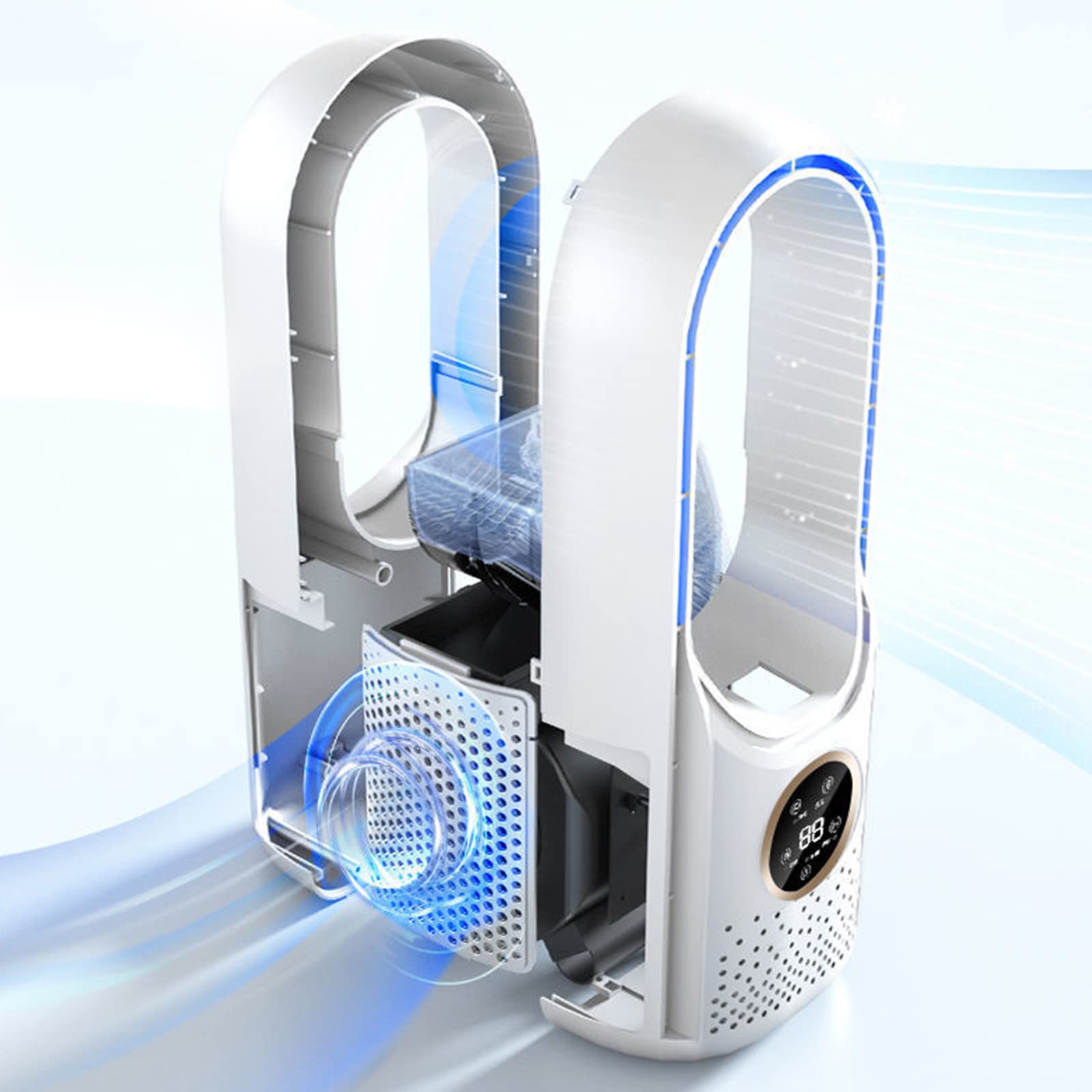 Portable Air Conditioner Fan - 6 Speeds for Room, Office & Dorm Cooling