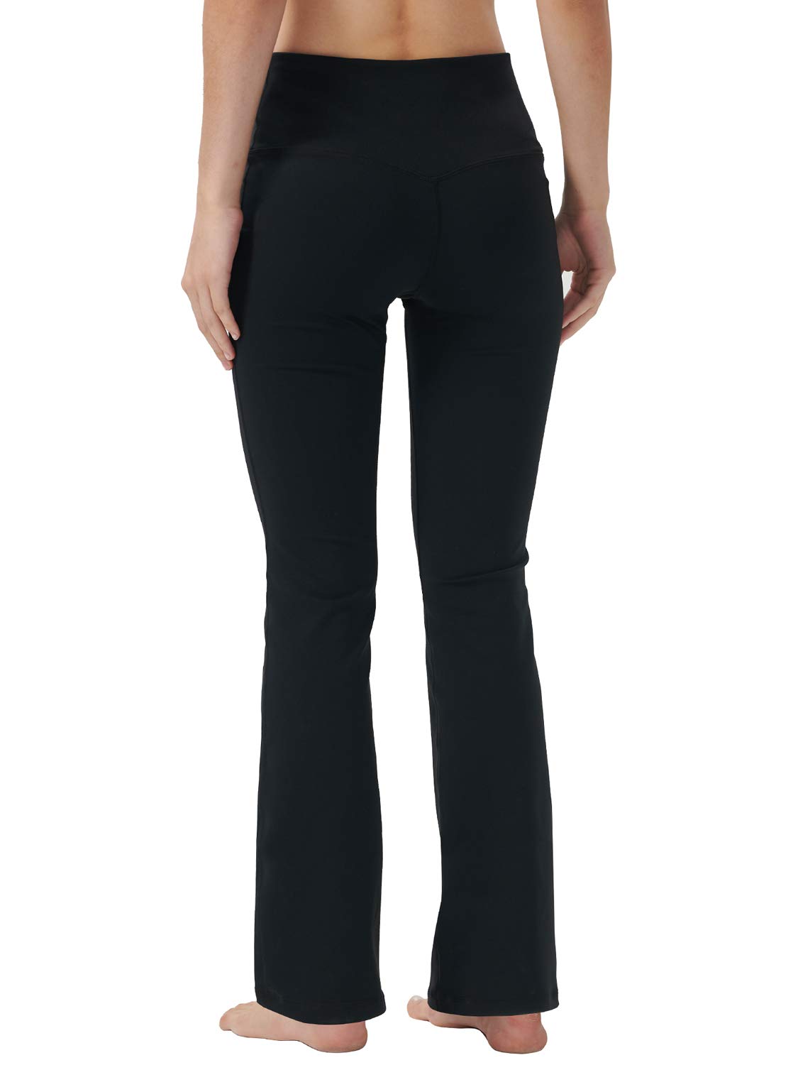 Women's High Waist Bootcut Yoga Pants with Hidden Pockets - Tummy Control Workout & Dress Pants for Office, Gym & Casual Wear
