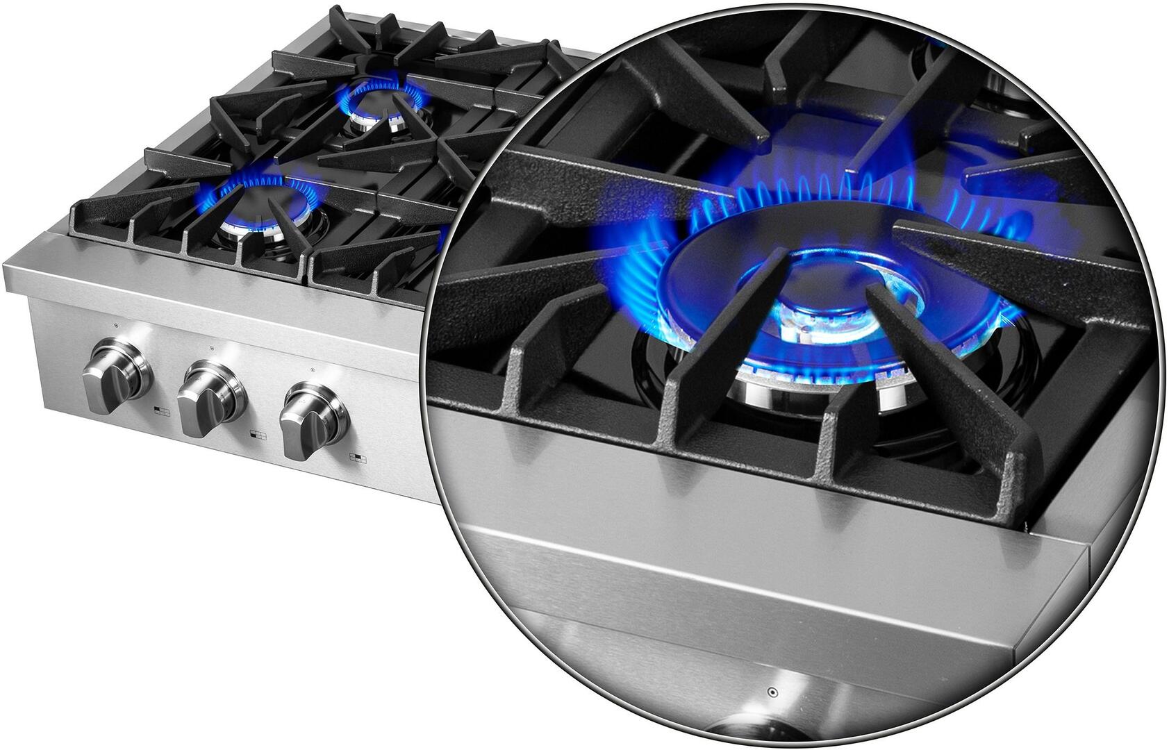 Forno Lseo 36 Inch 6 Burner Gas Range Top with Griddle - Stainless Steel Professional Gas Stove FCTGS5737 36 for Home Kitchen & Restaurant Cooking