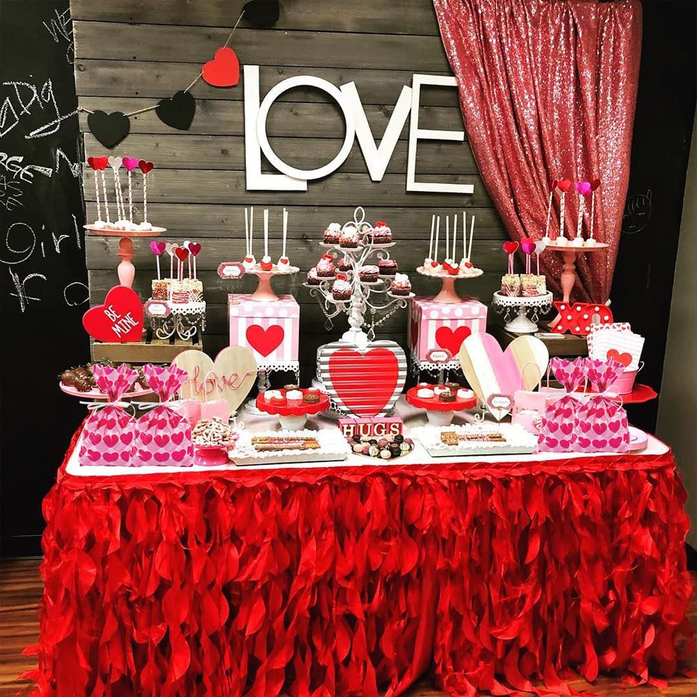 Valentine's Day Heart Shaped Cellophane Treat Bags with Twist Ties - Sweet Party Favor Goodie Bags for Candy, Chocolates, Cookies, Soap & Food - Perfect for Valentine Gifts, Classroom Treats & Wedding Favors