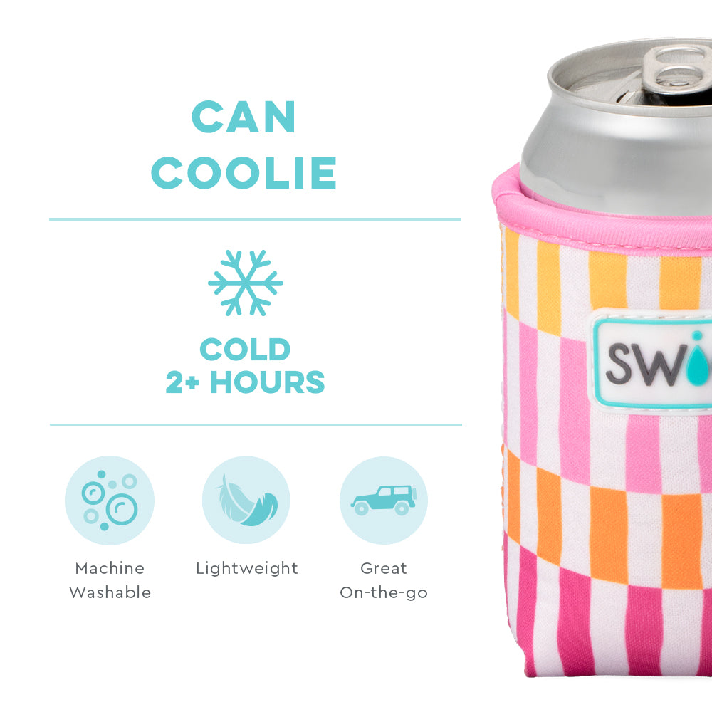 Sherbet Stripe Can Coolie - Insulated Beverage Sleeve for Cans & Bottles - Perfect for BBQs, Picnics & Outdoor Parties