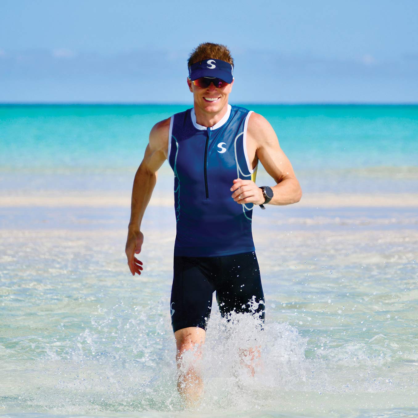 Synergy Men's Triathlon Shorts - Quick-Dry, Comfortable & Breathable for Swimming, Cycling & Running Triathlon Training