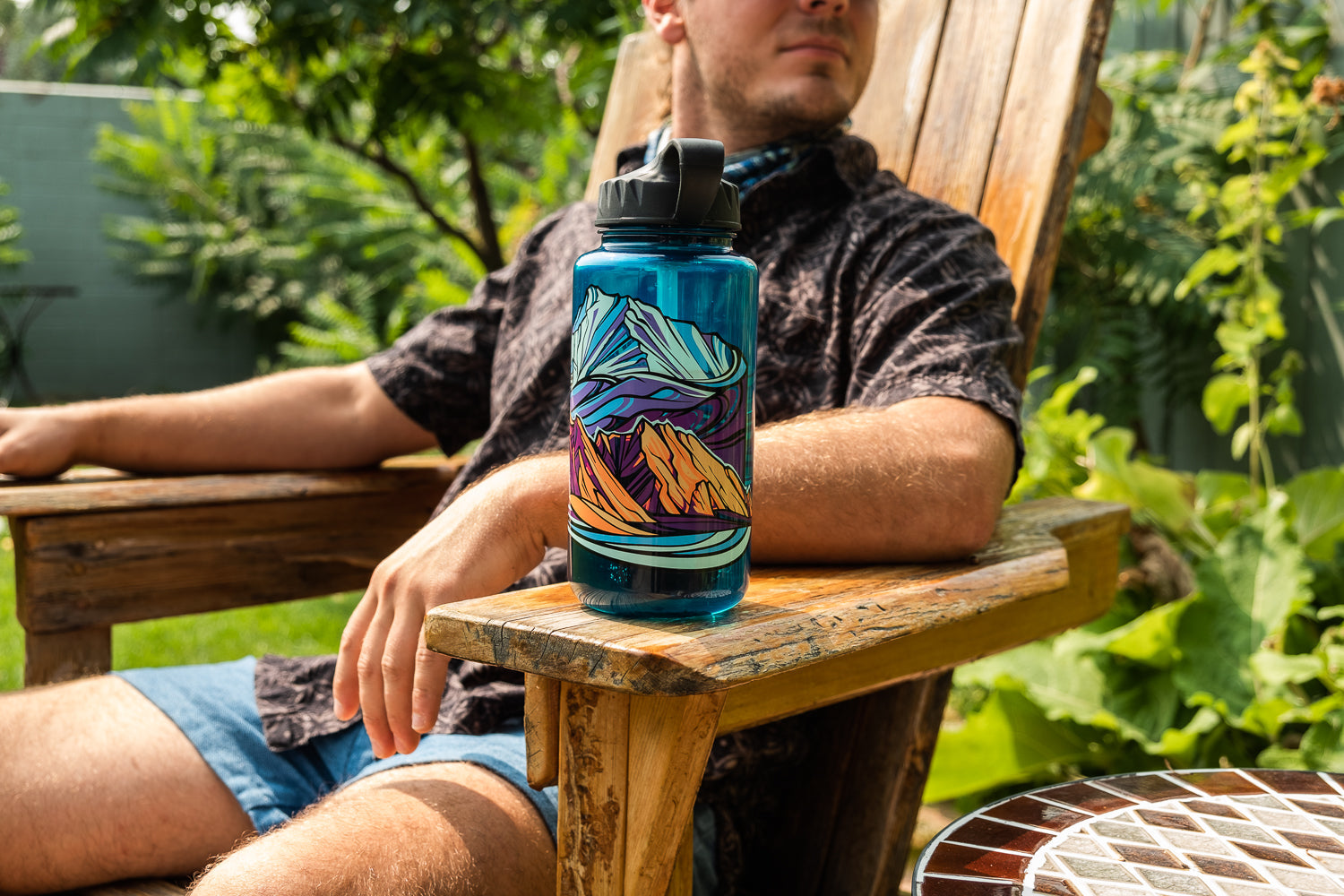 Nalgene OG Gretchen Leggitt Art Water Bottle - 32oz & 48oz BPA-Free, Leak-Proof for Hiking, Camping & Outdoor Adventures